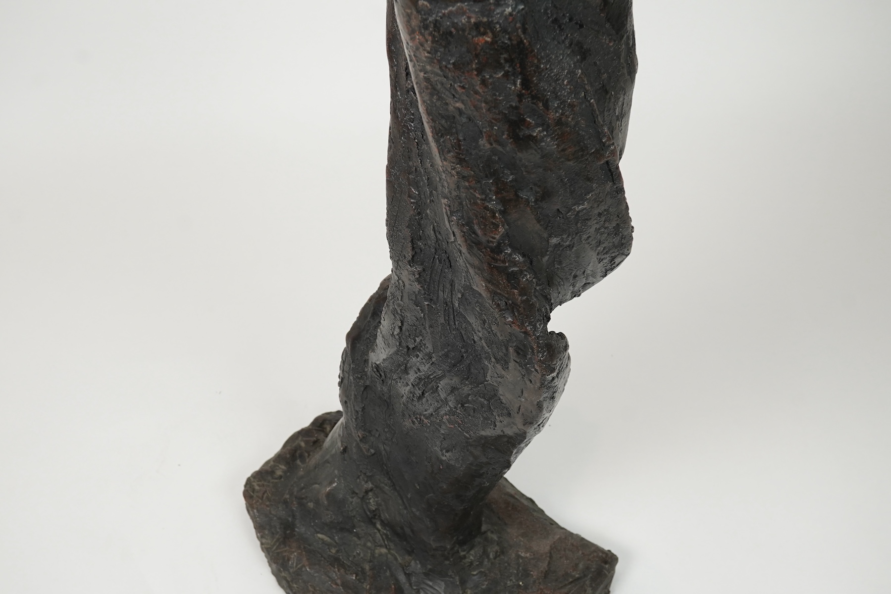 Helen Sinclair (Welsh, b.1954), 'To Paris', full length stone resin, 130cm high, base 43cm wide, 26cm deep